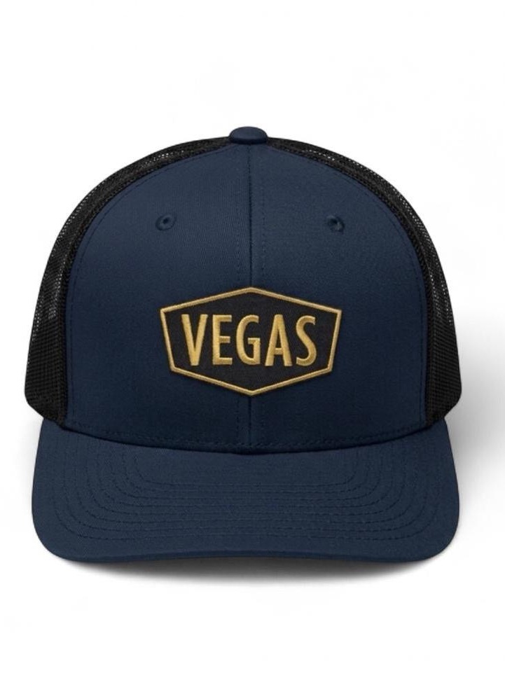 Nwot Vegas Navy Blue Adjustable Baseball Hat